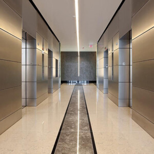 Elevator Cladding with Stainless Steel